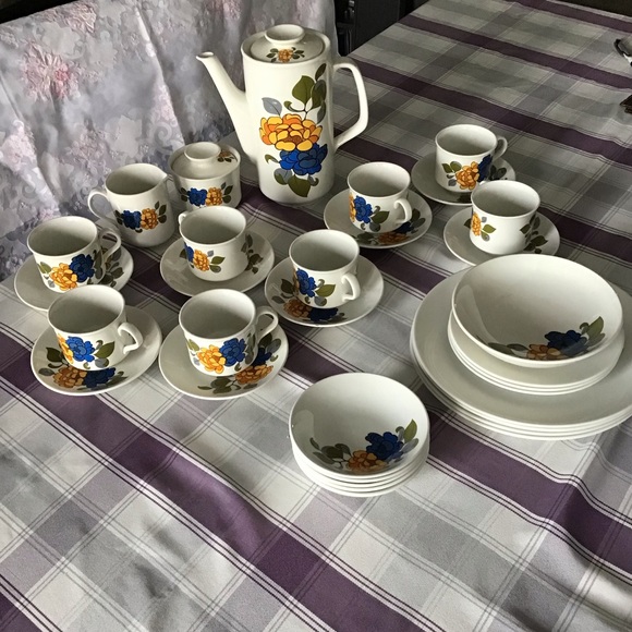 Ridgeway Ironstone “Majorca” vintage coffee service - Picture 1 of 5